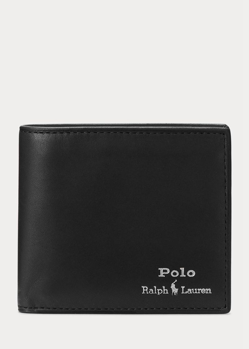 ポロ ラルフ ローレン 財布 メンズ 黒 レザー Billfold RBNGW8297